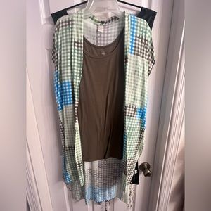 Large tank and cardigan set.